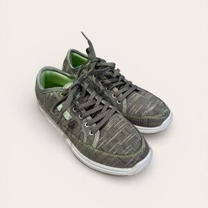 Stride Rite Gray Sneakers with Green Interior